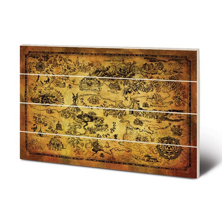 La leggenda di Zelda (mappa di Hyrule) 40 x 59 cm per la vendita all'ingrosso da parte di Pyramid International