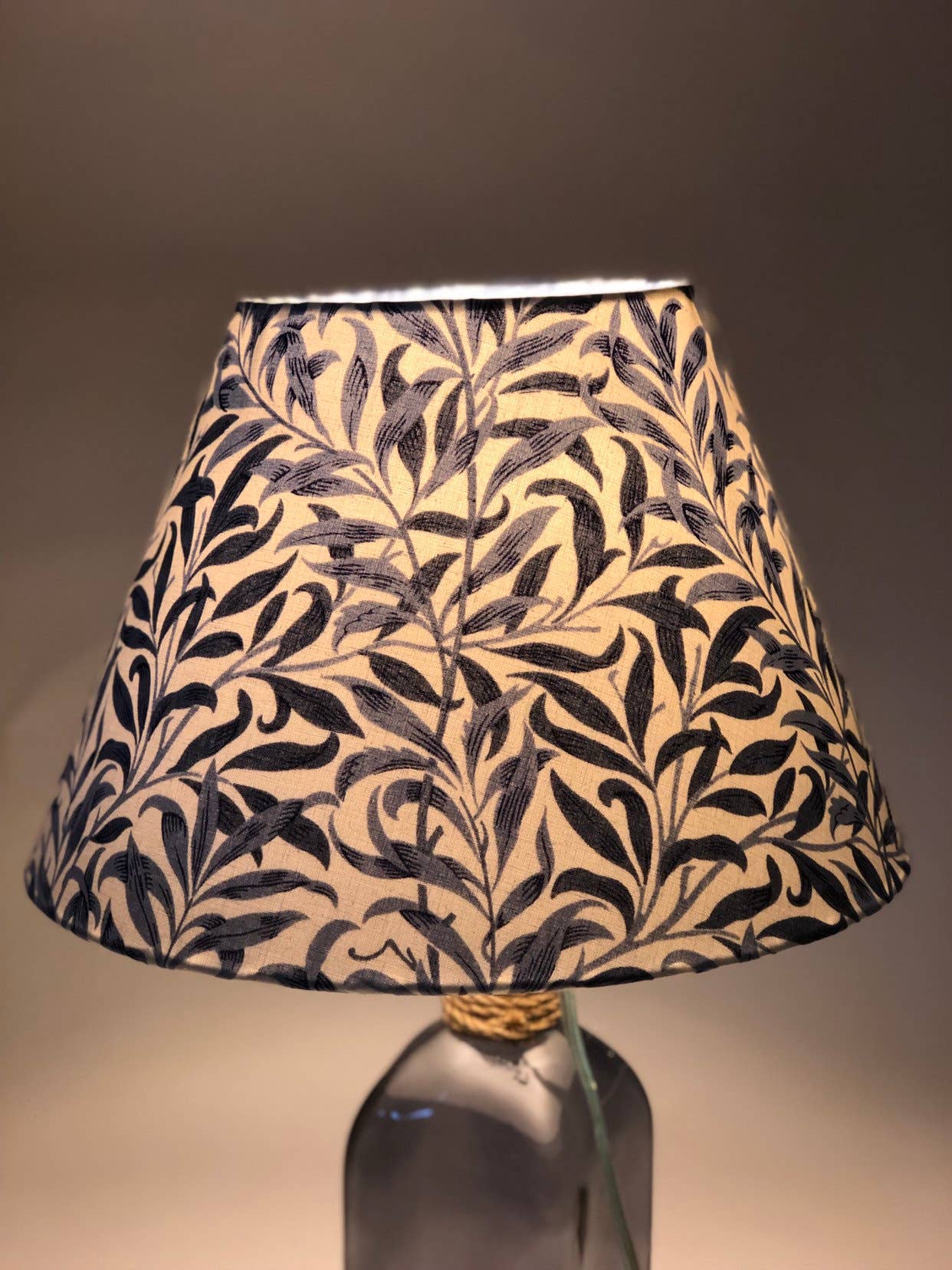 Fait Par Moi - Wholesale Lamp Shade - William Morris Willow Bough Blue Coolie Lampshade0