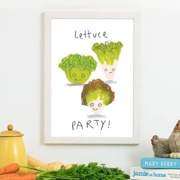 Lettuce Party Print pour la vente par Jo Clark Design