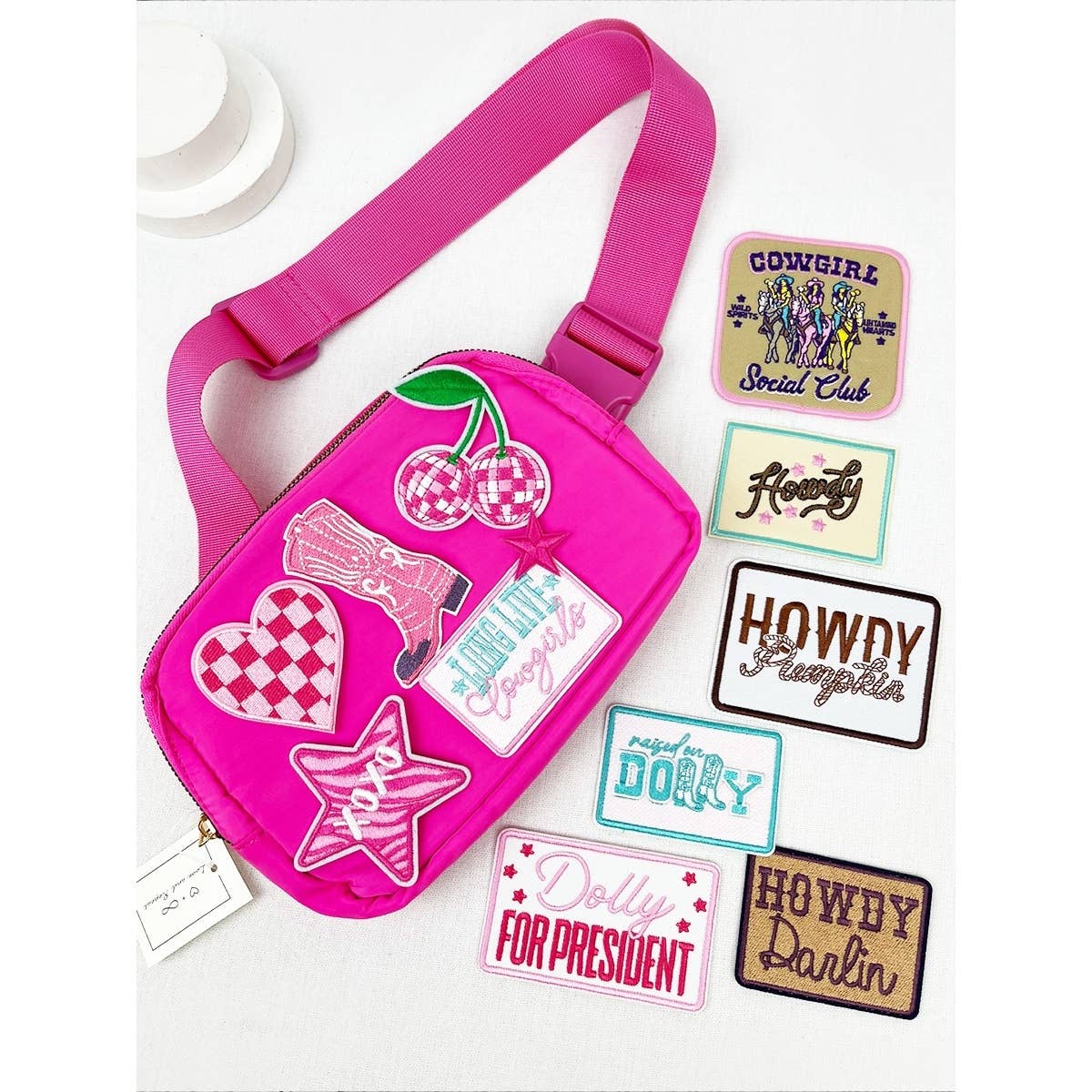 MIX COLOR COWGIRL Theme DIY Iron On Embroidered Patches for wholesale on Faire3