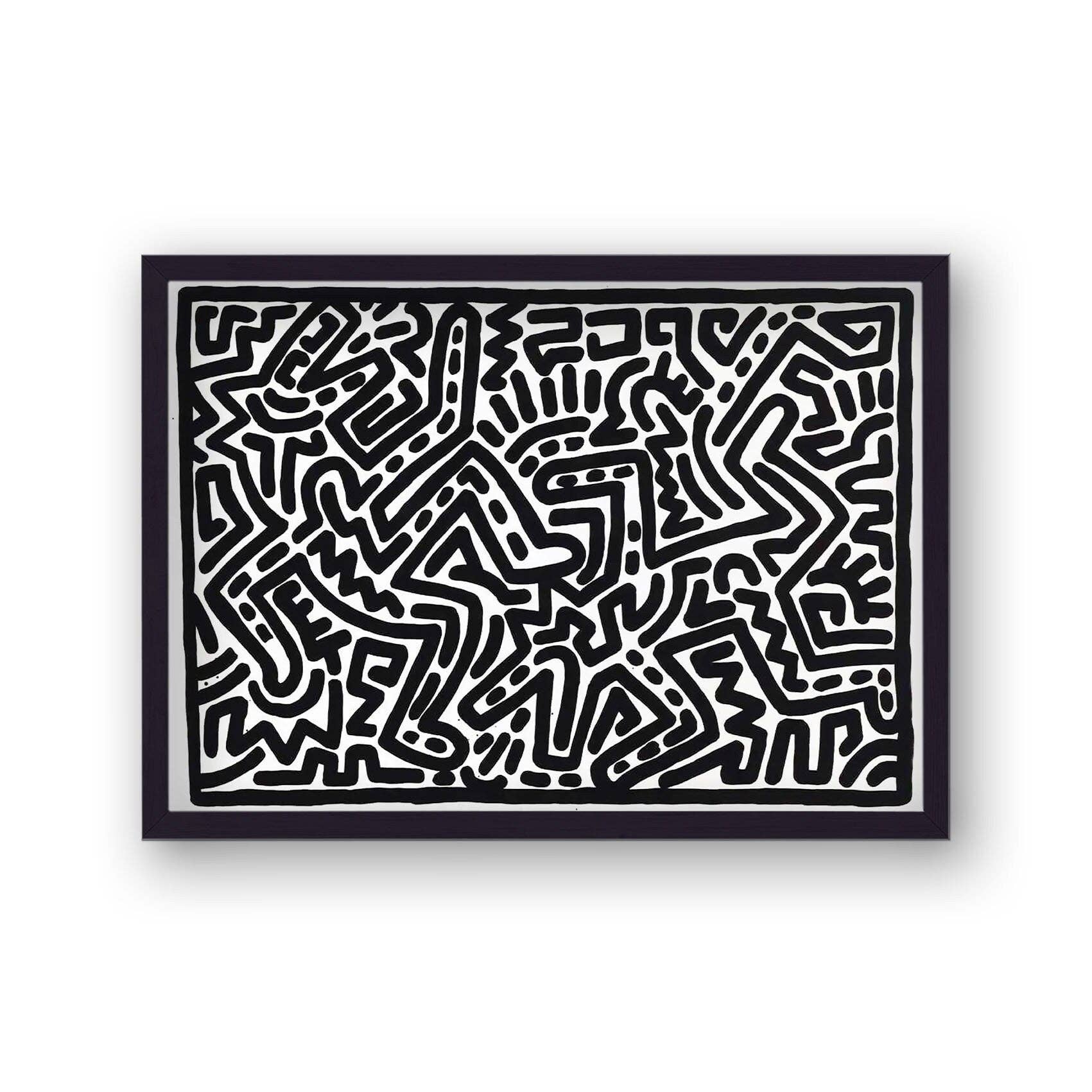 Gallery Print and Art – wholesale Art print – Keith Haring Spot The Wolves