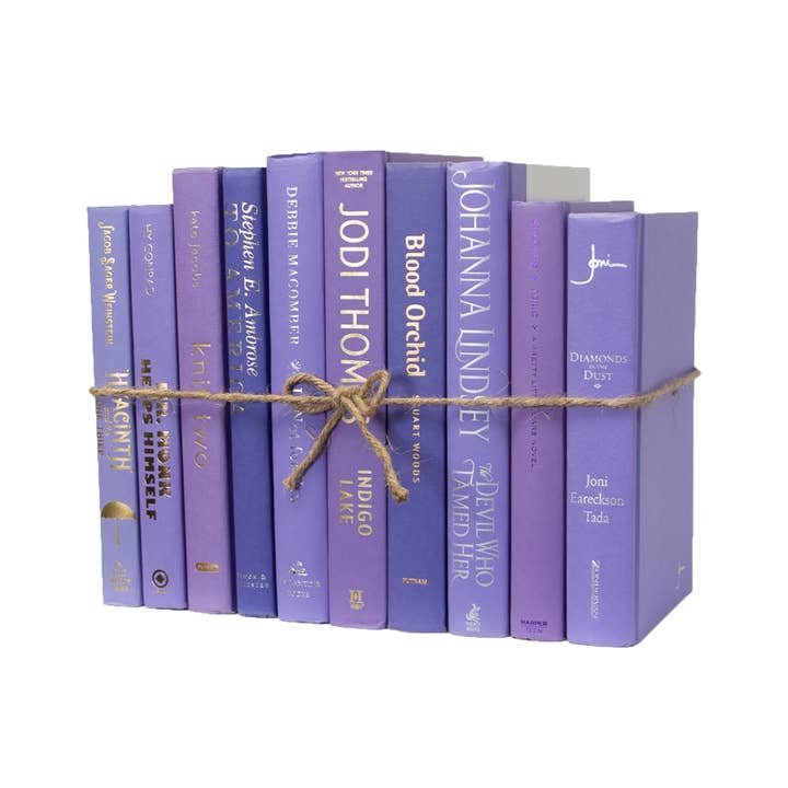 Decorative Purple Book Bundle - Lilac Breeze for wholesale by Booth & Williams