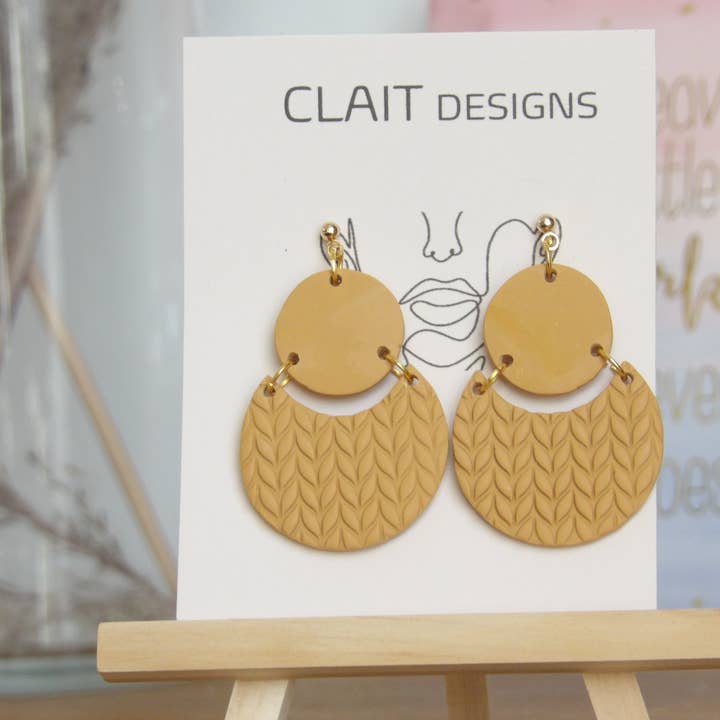 Mustard Knitted Alice for wholesale by Clait Designs