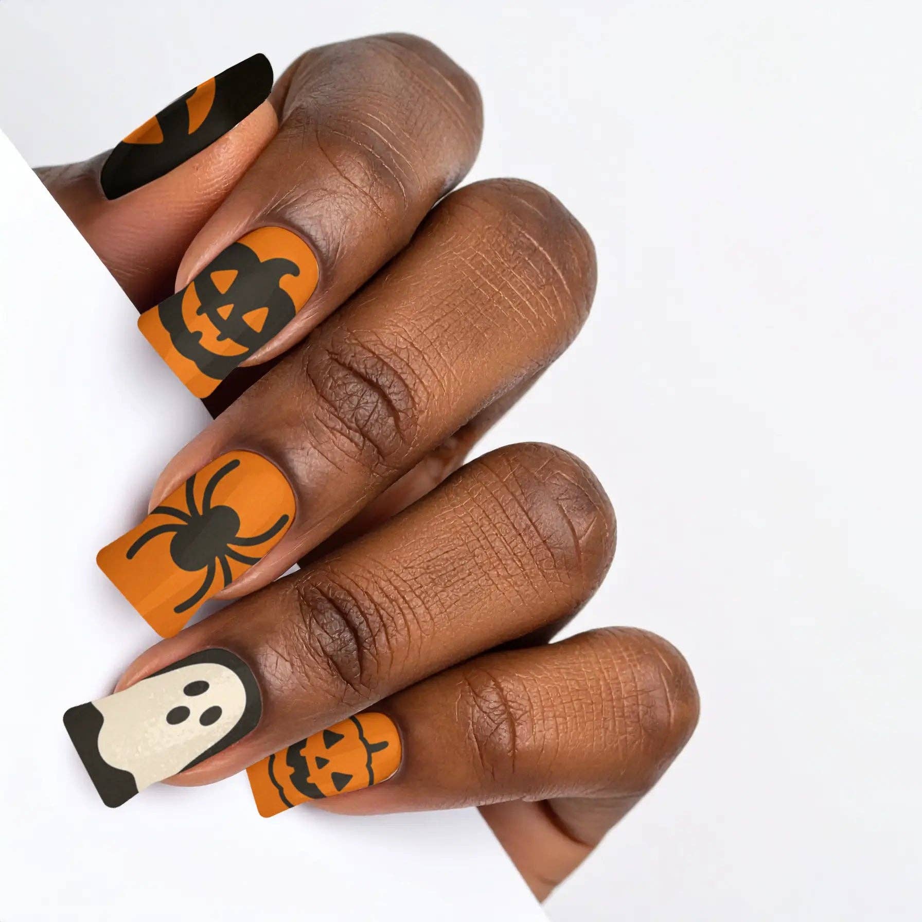FYNE BODY - Wholesale Press-on/fake nails - Pumpkin Patch Glam Halloween Press-On Nails24