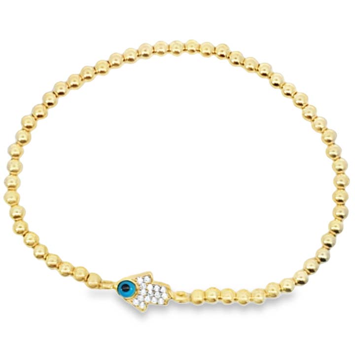 Bozkurt Jewelry - Wholesale Beaded Bracelet - Charming Gold Beaded Bracelet Hand