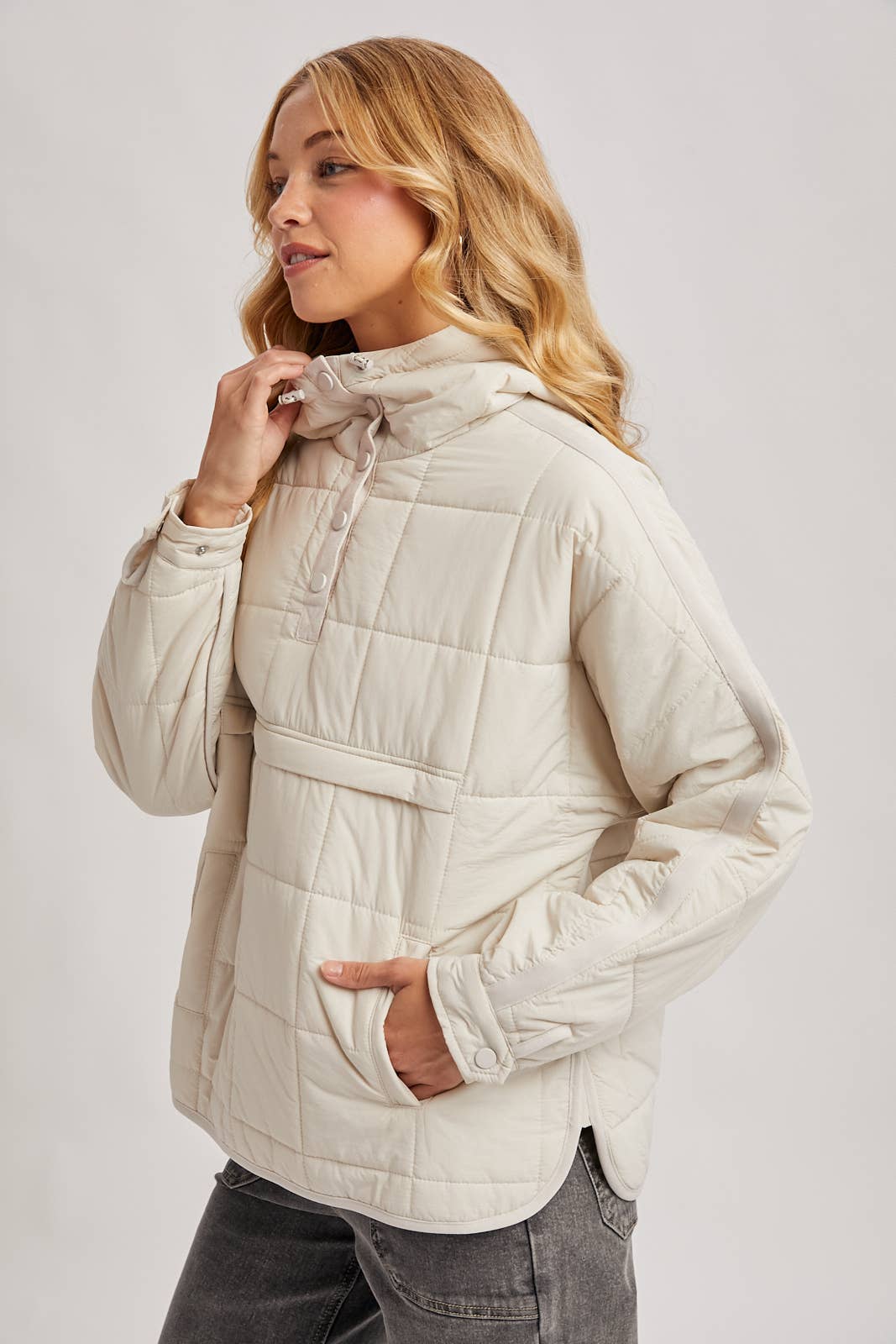 Bluivy - Vente Doudoune – femme - VESTE À CAPUCHE MATELASSÉE ENFILABLE19