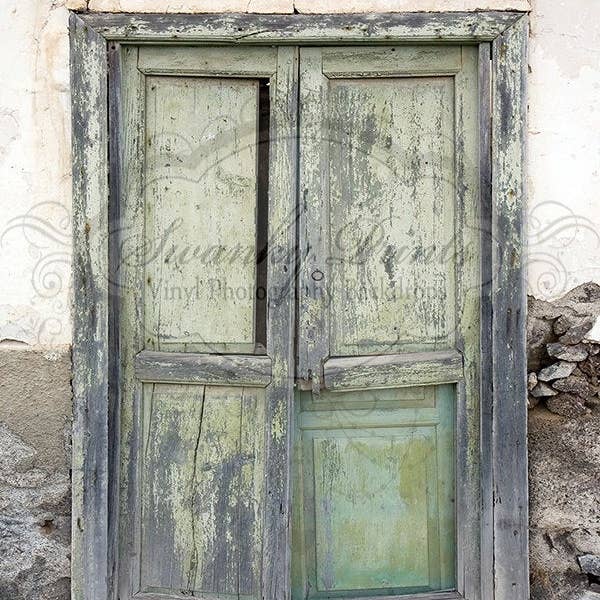 NIEUW ITEM 6ft x 7ft Grungy Oude Deur/Vinylfotografie voor wholesale door Swanky Prints