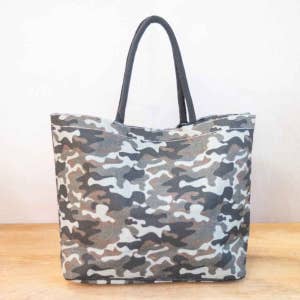 Luxe North-South Bag: Camouflage