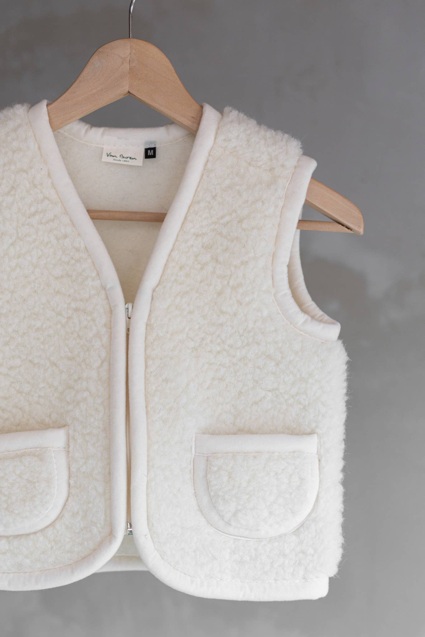 Van Buren – wholesale Outerwear Vest - Kids – Wool children's bodywarmer Nilo Off-White - 4 sizes1