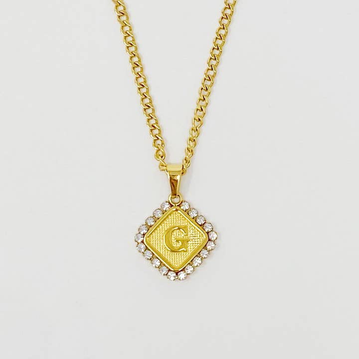 Ellison+Young - Wholesale Pendant/Charm Necklace - Aztec Delight Initial Necklace5