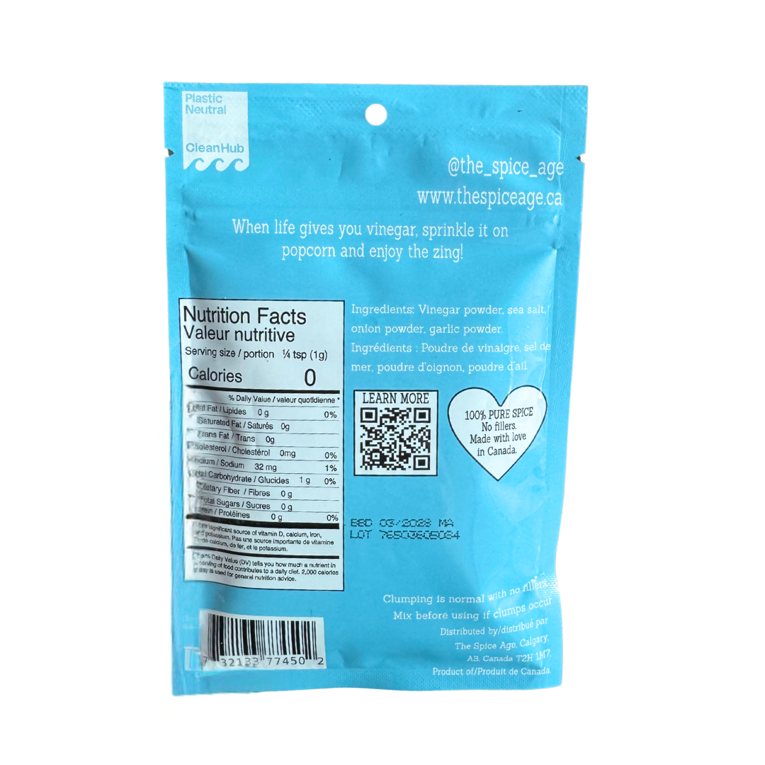 The Spice Age - Wholesale Dried Spice Mix - Salt & Vinegar Popcorn Seasoning (All Natural Ingredients)1