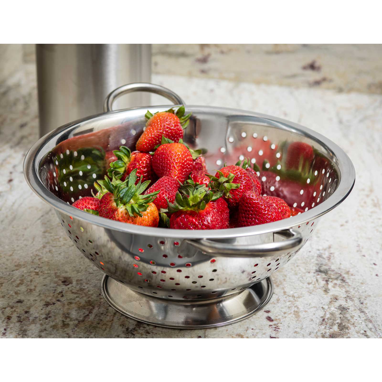TableCraft Products Company - Wholesale Colander - 5 Qt Footed Colander with Handles1