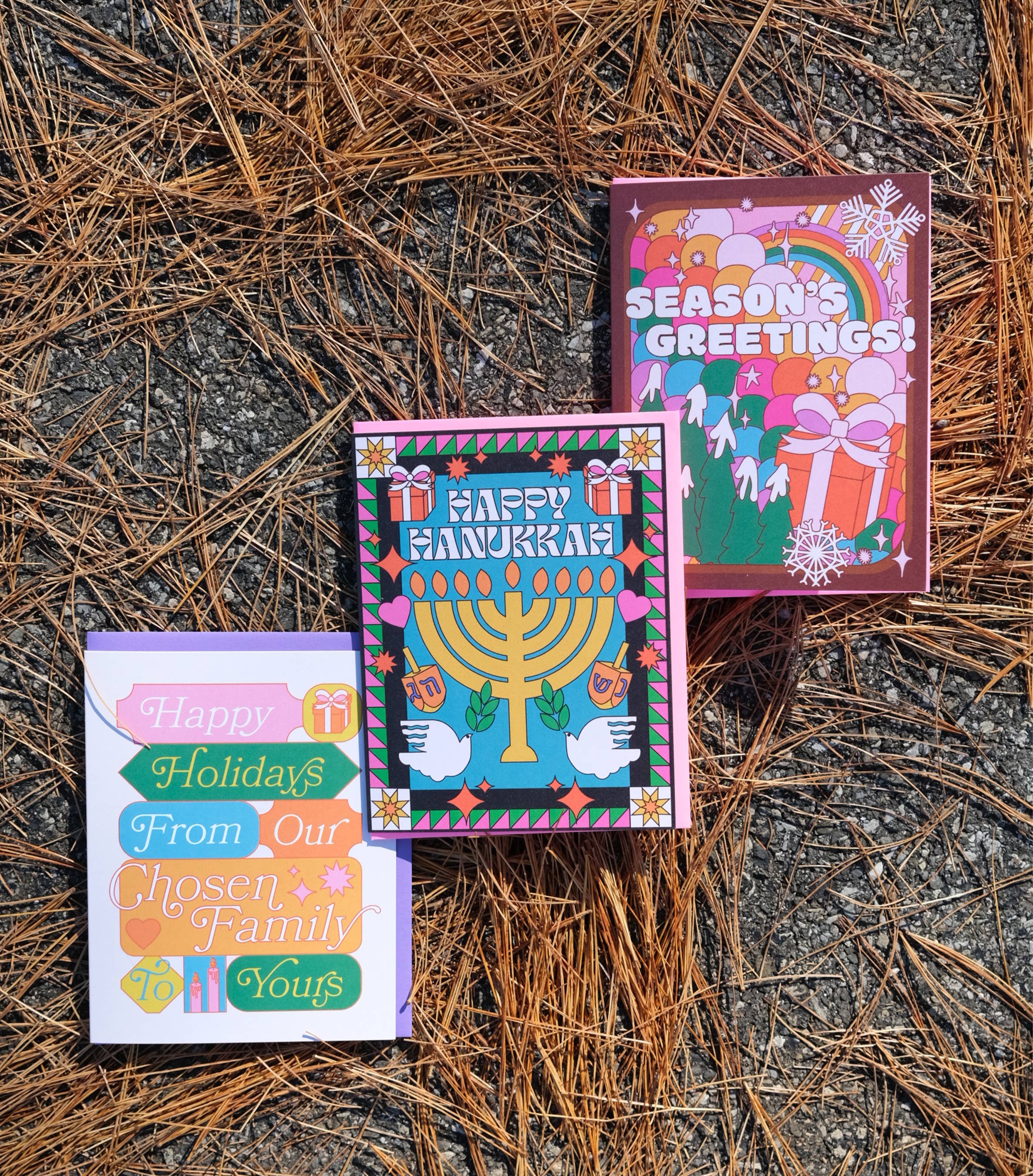 Ash + Chess - Vente Cartes de Hanoukka - Carte - Joyeuse Hanoukka2