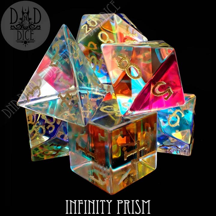 DNDDICE.COM - Vendita all'ingrosso Dadi - Vetro Prisma Infinito (Confezione Regalo)