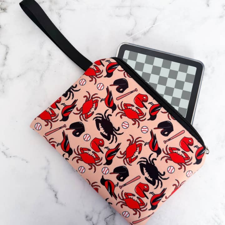 Jami Creates - Wholesale Pouch - Women's - Maryland Baseball Orioles Travel Neoprene Bag