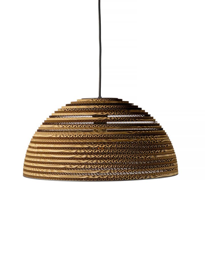 Kartonnen hanglamp HEMISPHERE 45 voor wholesale door SOOA