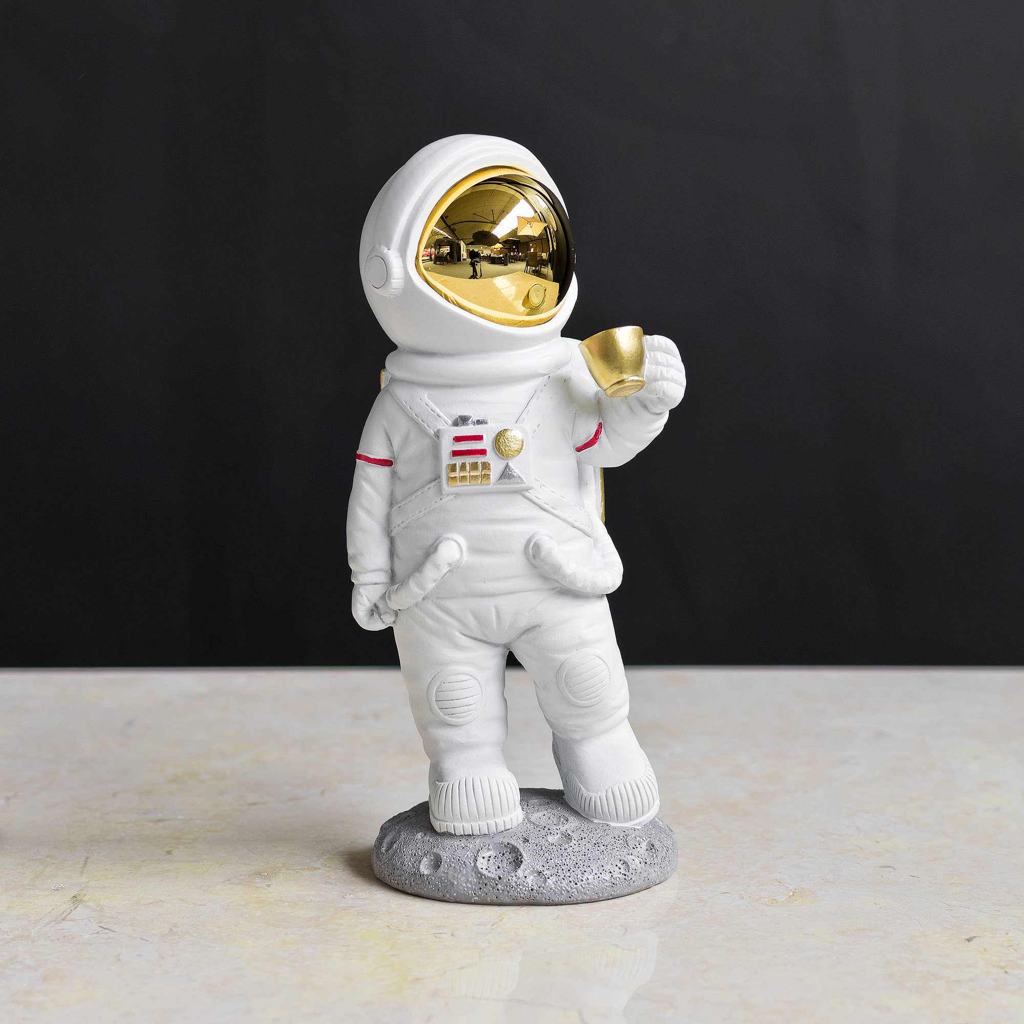 Febland - Wholesale Decorative Tabletop Object - Coffee on the Moon Astronaut Figurine0