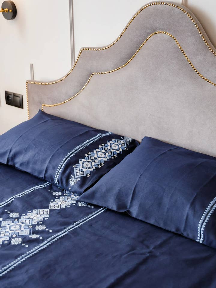 Bedding Set Linen Karpathian Colors for wholesale by Galychanka