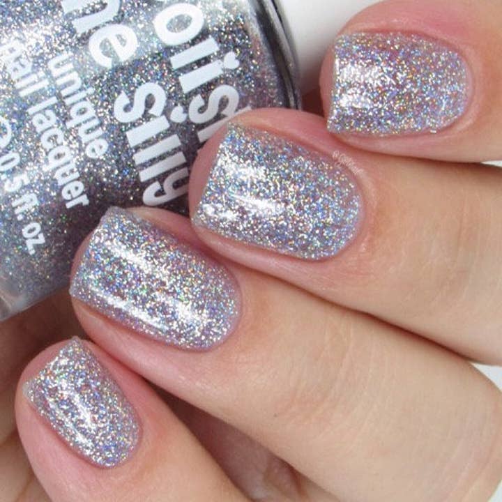 Polish Me Silly - Wholesale Nail Polish - Disco Ball - Rainbow Sparkle Glitter Nail Polish