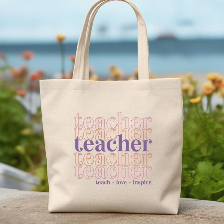 Teacher Canvas Tote Bag for wholesale by Sister Ray