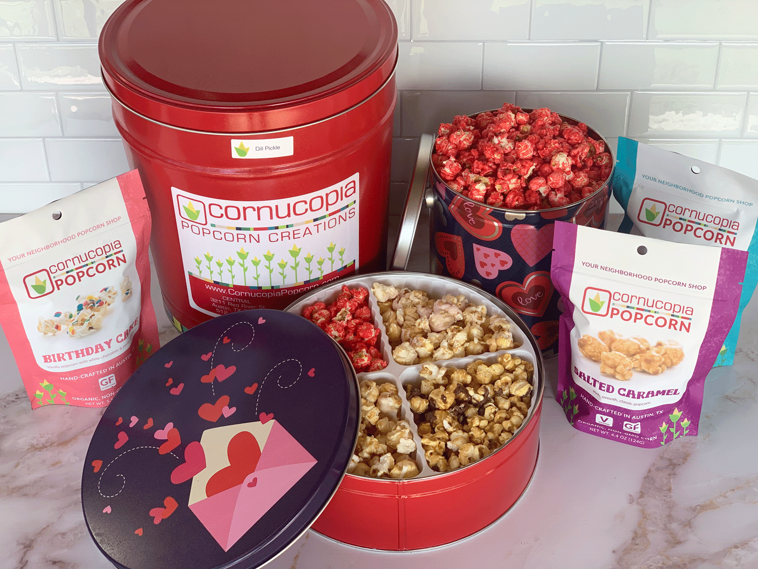 Cornucopia Popcorn - Wholesale Popcorn - Birthday Cake Popcorn (GF) Signature Bag7