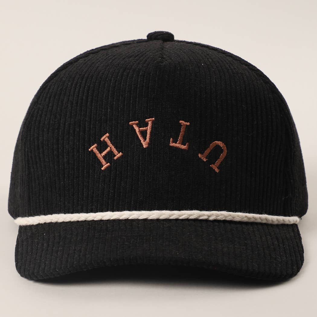 CORDUROY 3003 Cappello Ricamato in Velluto a Coste Personalizzato - La Tua Città e Stato in vendita all'ingrosso su Faire12