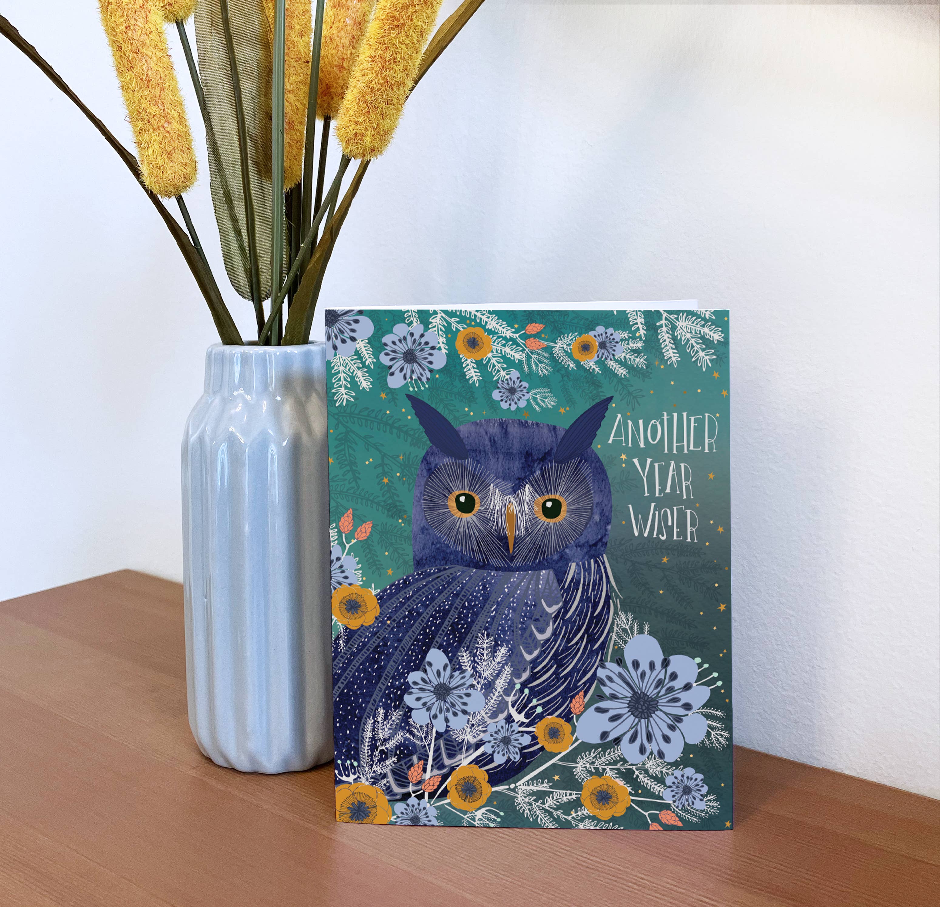 Studio Eleven Papers - Vente Cartes d'anniversaire - Carte d'anniversaire Wise Chouette2