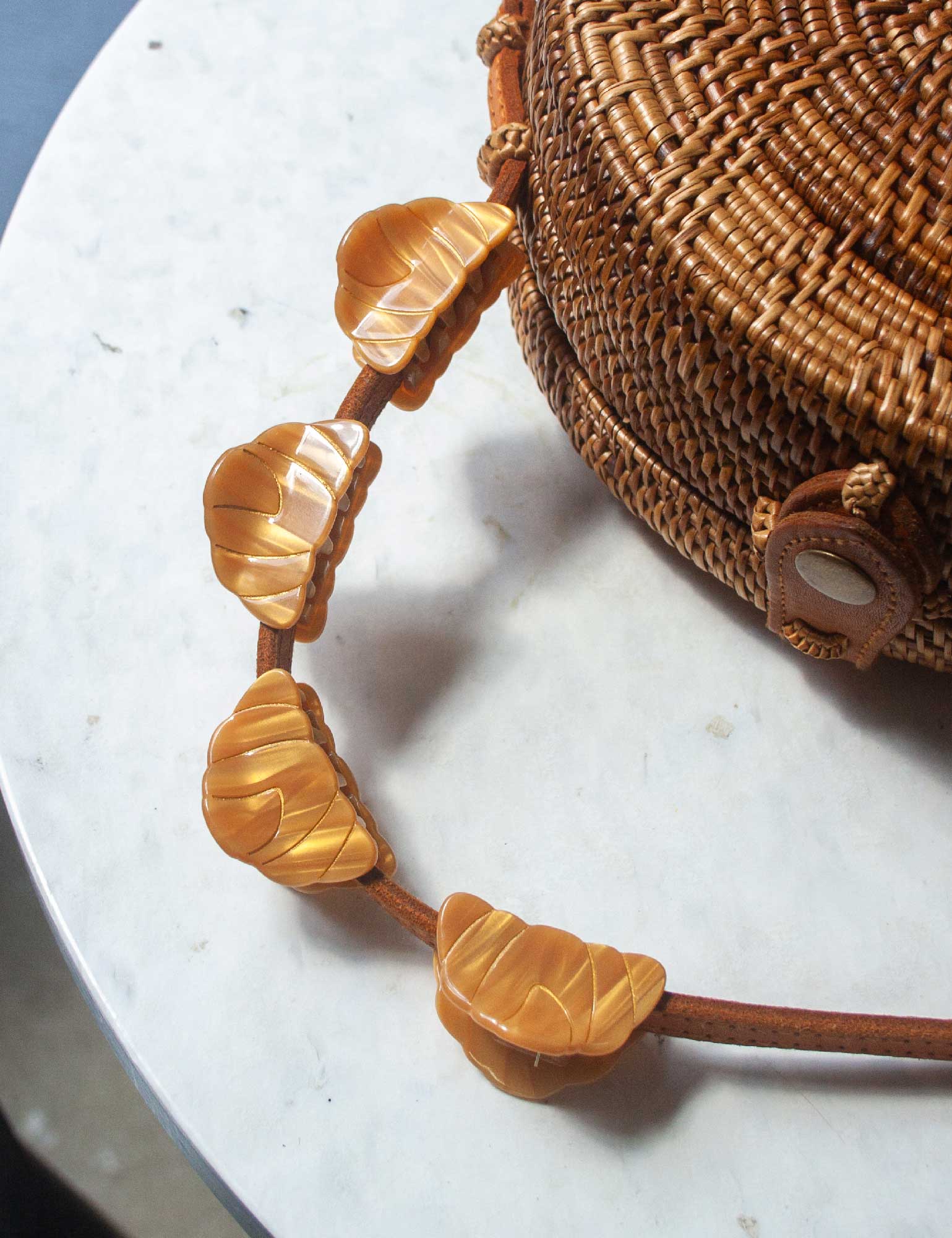 Joanna Behar - Wholesale Hair Clip - Women's - Mini french Croissant Paris Hair clip1