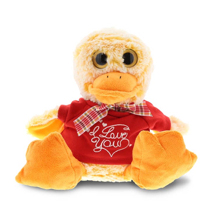 Plush I Love You Red Shirt- Super-Soft Plush - Sitting Duck for wholesale by Cota Global