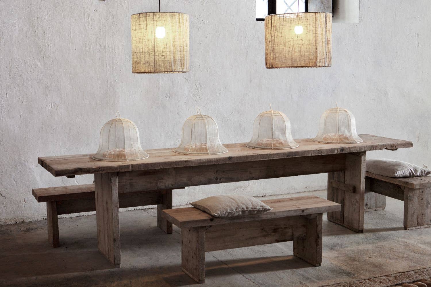 Fiorirà un giardino - Wholesale Trellis - White Abaca Bell-Shaped Food Cover Net (3) D40 H30 cm3