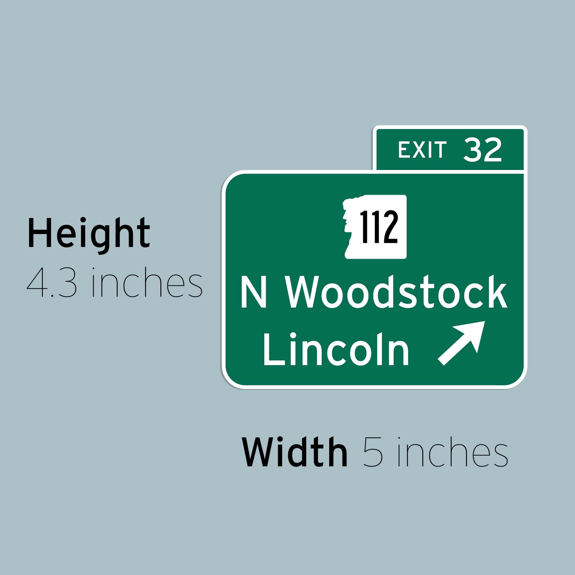 Cape Cod Stickers - Wholesale Sticker - Exit 32 Lincoln North Woodstock New Hampshire Sticker1