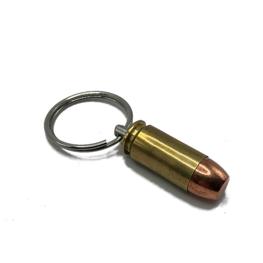 Vermont Cut Coins & 2nd Shot Round - Wholesale Keychain - Unisex - Bullet Keychains Style2- Many Calibers - .223 .45 9mm 50 BMG5