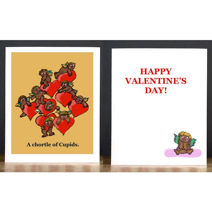 Valentine: Um Cortila de Cupidos (Afro-Americano) por atacado de Cards by Charlot