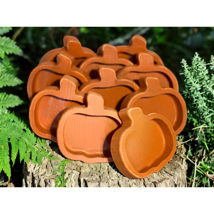 McCain's Furniture Co - Wholesale Candle Holder - Mini Pumpkins Orange- Wholesale Bundle of 10 - Candle Ready1