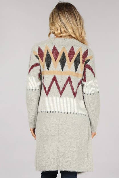 Oceanus Apparel – Engroshandel Cardigan - Dame – OUG80573 Tribal Cardigan Sweater8