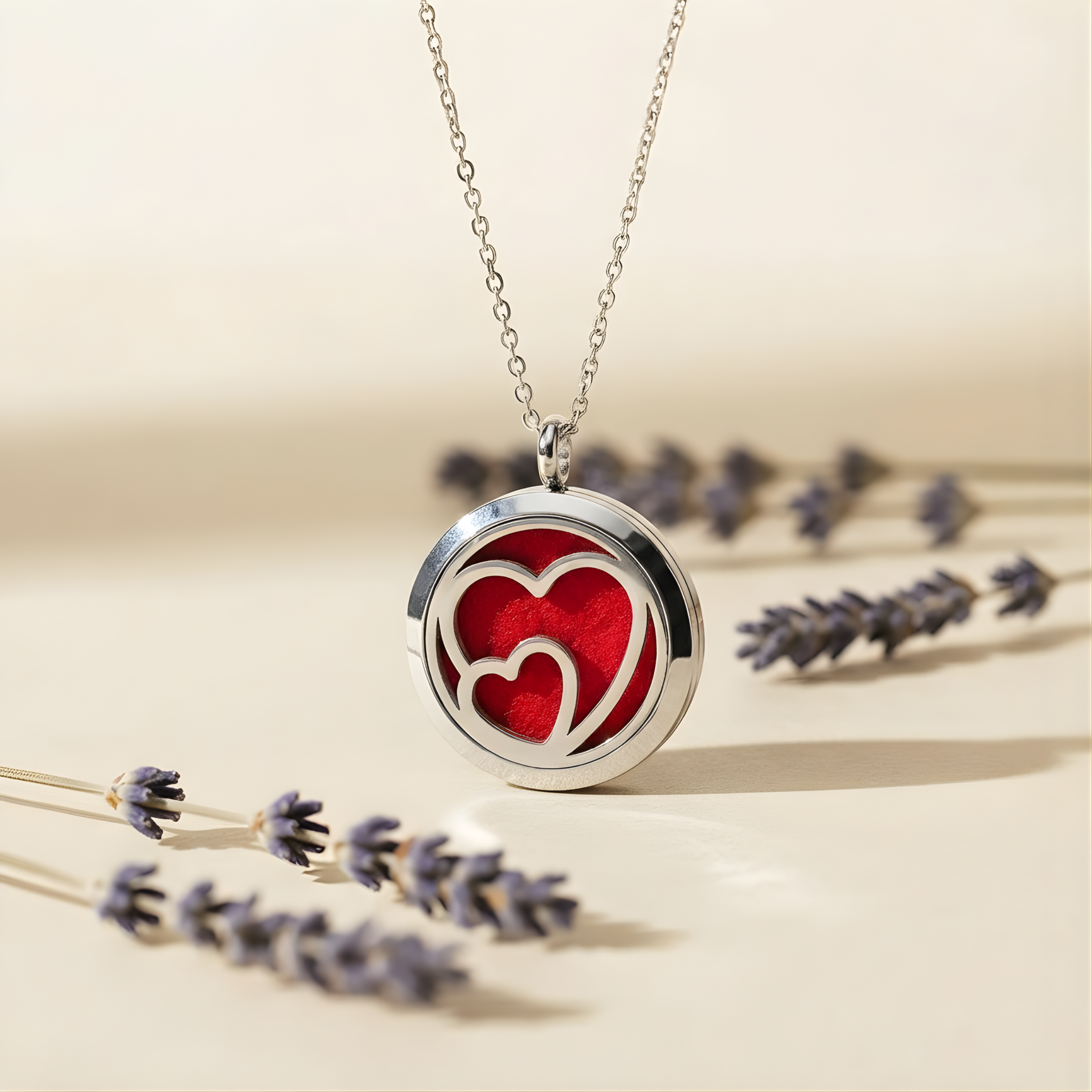 Matrix Aromatherapy - Wholesale Aromatherapy Necklace - Hearts Essential Oil Diffuser Necklace6