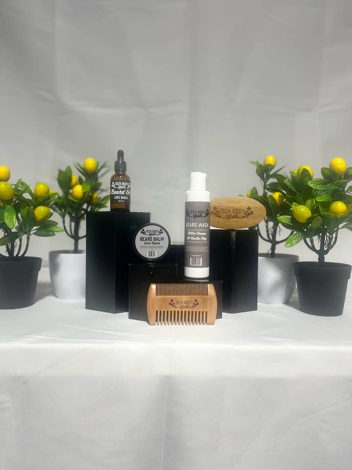 Complete Beard Care Line Kit for wholesale by Isch Body Works