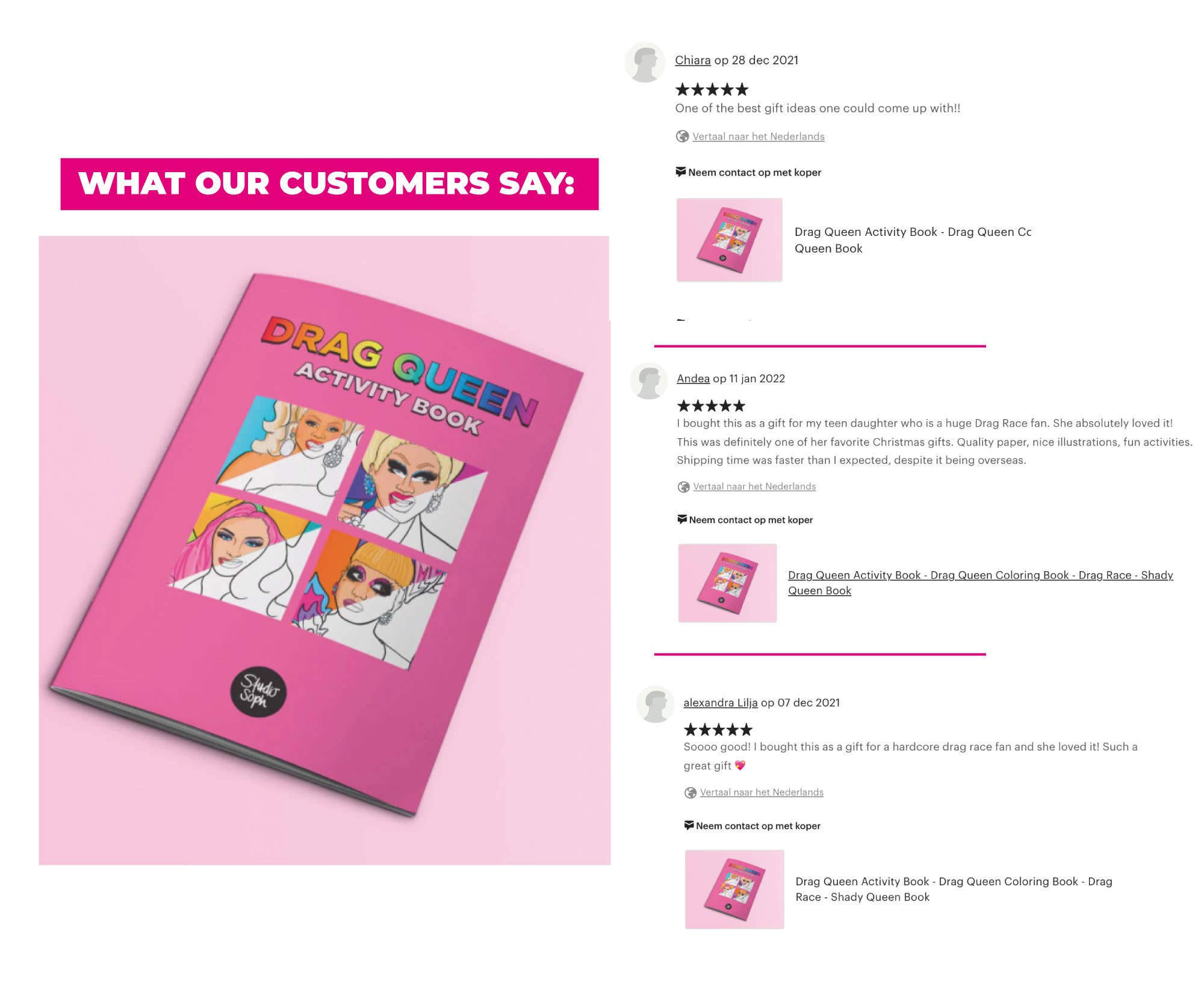 Studio Soph (We Pay Your Import Fees - We Ship DDP) - Wholesale Coloring & Activity Book - Adult - Drag Queen Activity Book5