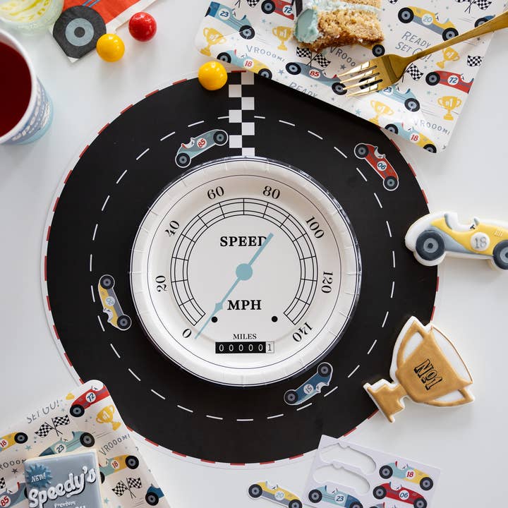 My Mind’s Eye - Wholesale Disposable Plate - MIL1040 - Miles per Hour - Speedometer Plate