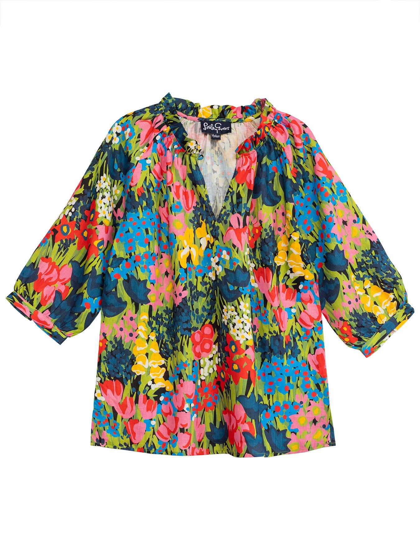 Lesley Evers - Wholesale Blouse - Women's - CAMILLE top Queen's Garden1