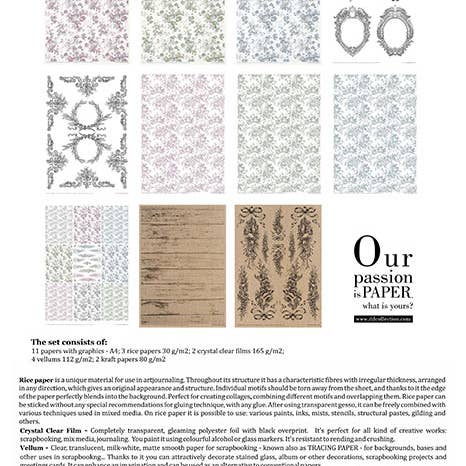 ITD Collection - Wholesale Craft Supplies - Creative set MS027 - Shabby Chic - four colors13