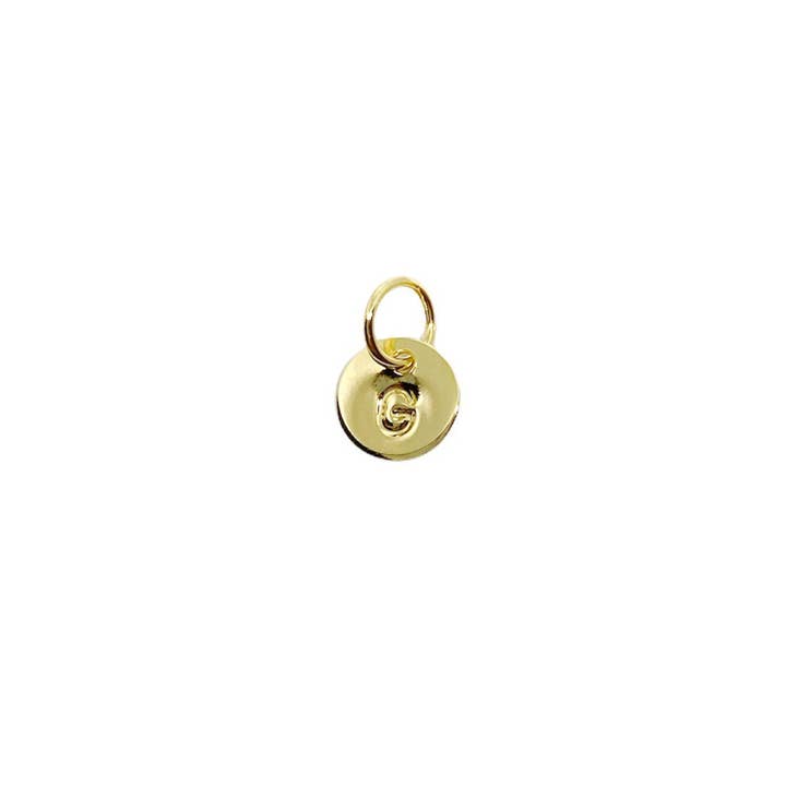 GoldFi - Wholesale Individual Charm/Pendant - Stamped Tiny Initial Letter Charm in 18k Gold Filled Complete Alphabet5