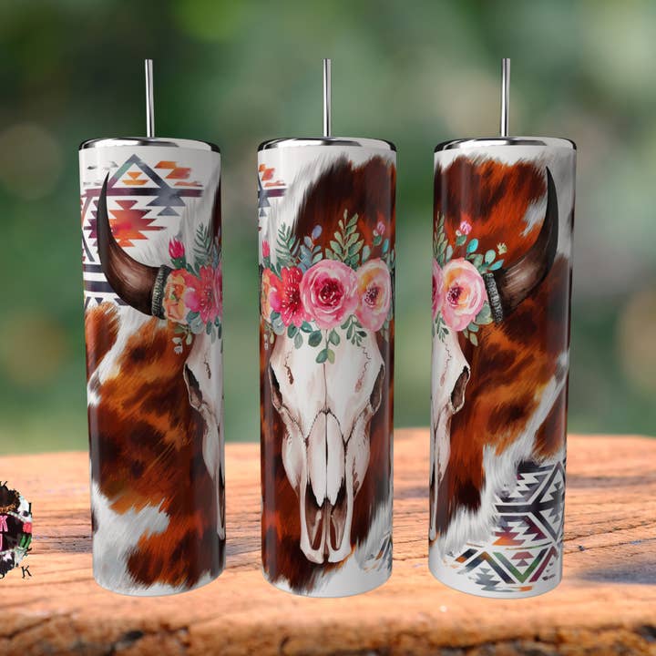 Gobelet Crâne Aztèque Occidental pour la vente par Rockin K and Double J