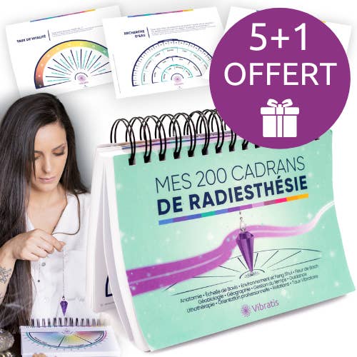 Vibratis - Wholesale Book - Adult - 5 + 1 FREE: Book of 200 dowsing sheets
