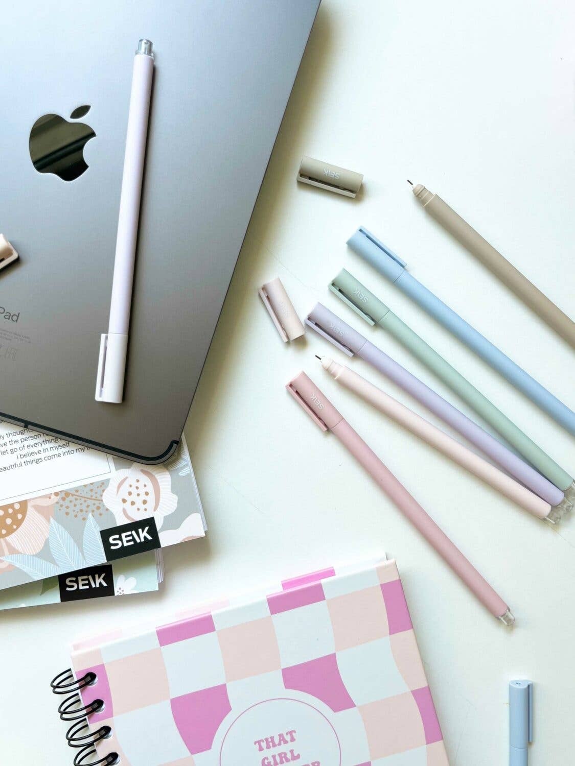 SEIK - Wholesale Pen - Happy pens - Highlight your adventures w/pastel colors 6pcs2