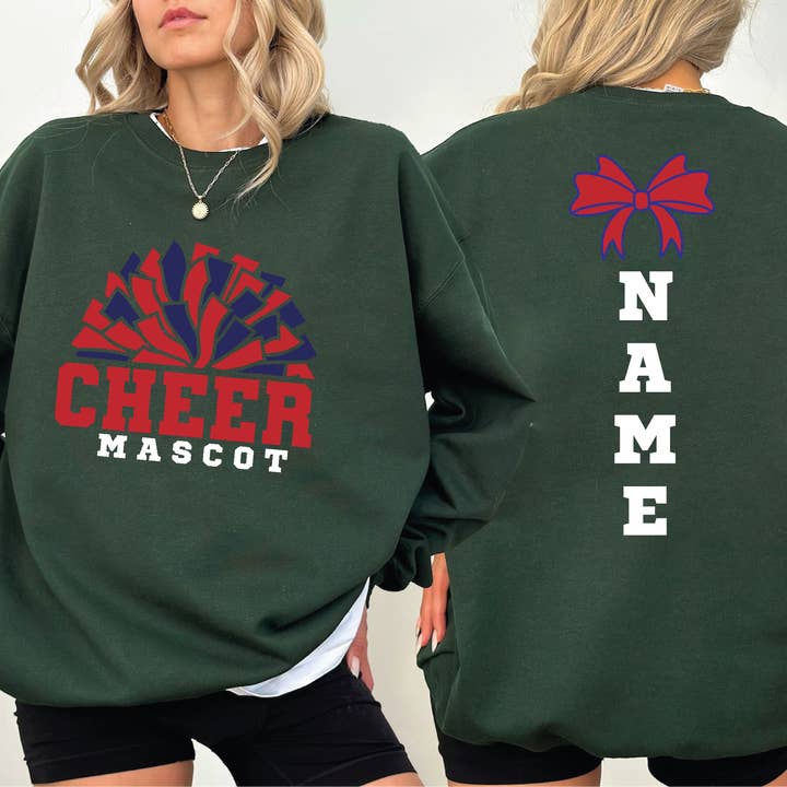 Cheer Mom Mascot Sweatshirt and Hoodie, Cheer Sweater X664 for wholesale by MAYA TX
