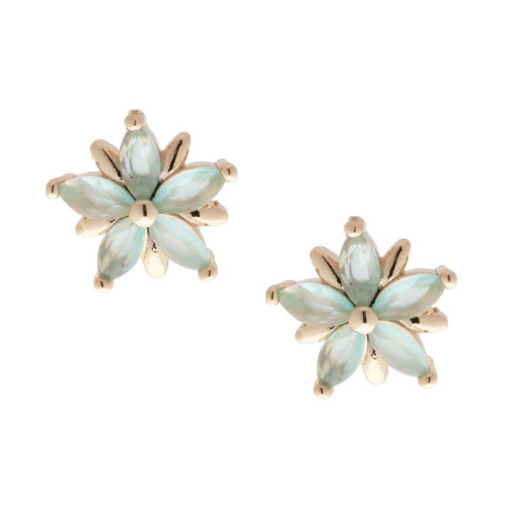 Clou d'oreille en forme de cerise et menthe pour la vente par Nora Norway