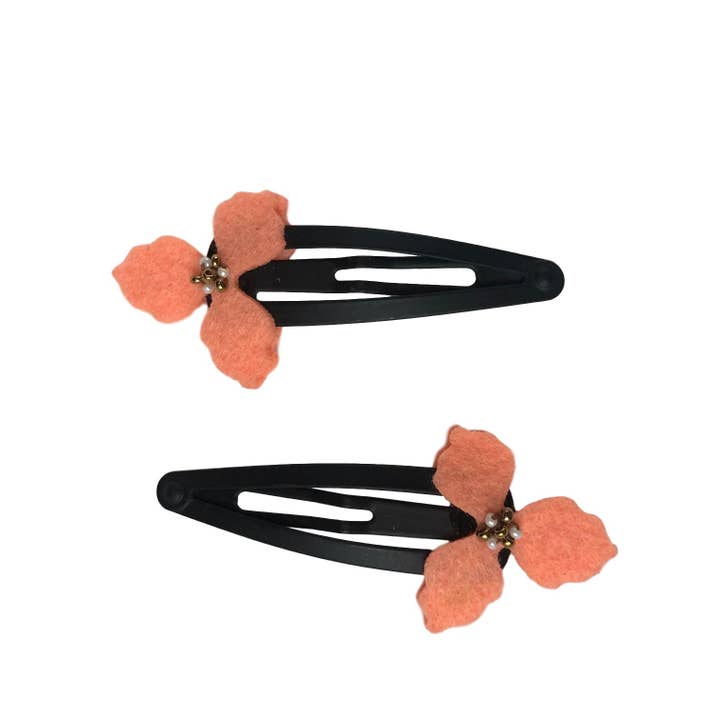 Clover Flower Snap Clip Pair for wholesale by Chotee