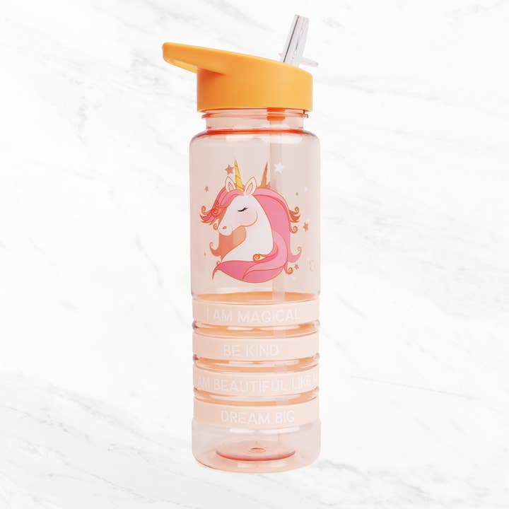 Myga Eco - Wholesale Water Bottle - Kids Unicorn Positivity Band Water Bottles