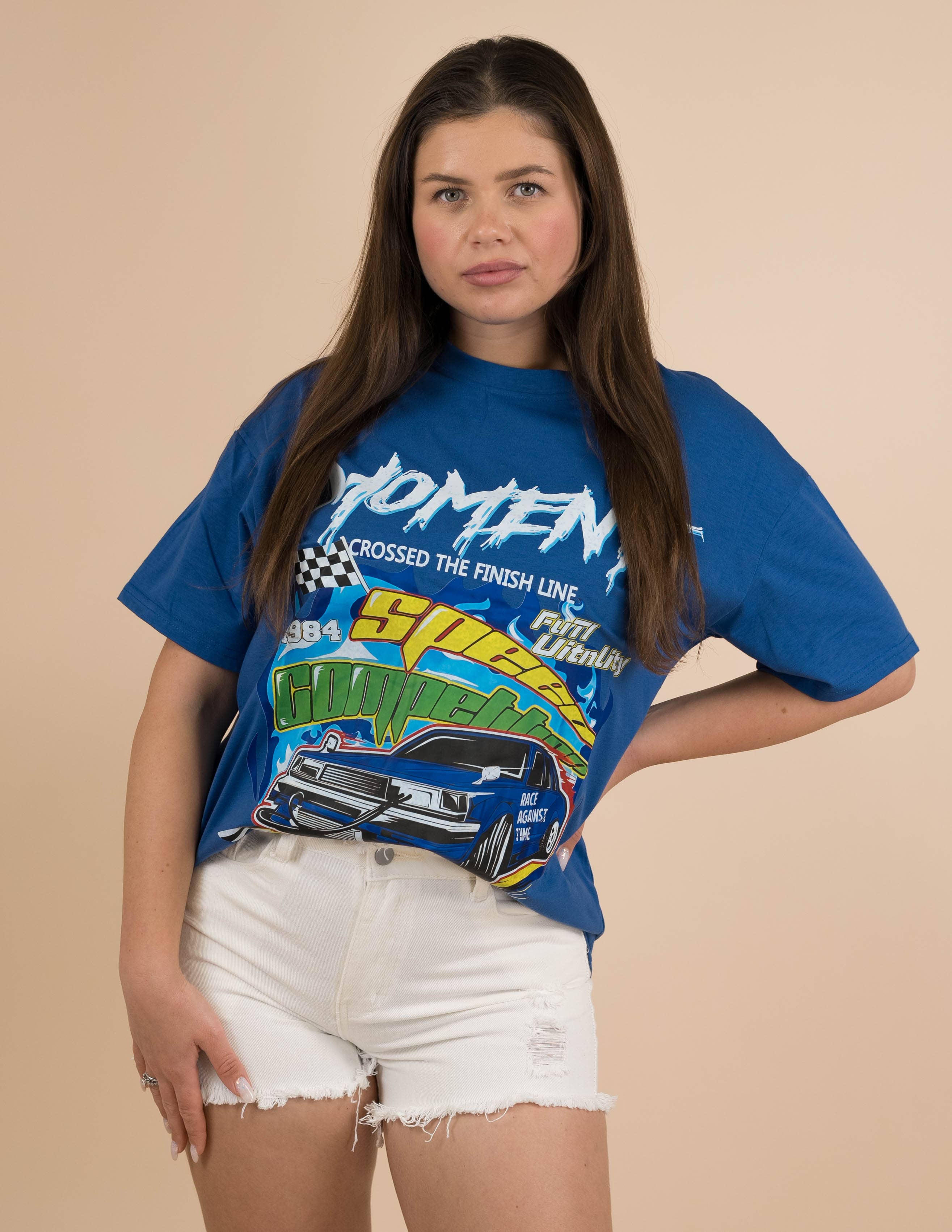 Fashion Combination – Großhandel Bluse – Damen – Coolane Brief- & Auto-Print-T-Shirt10